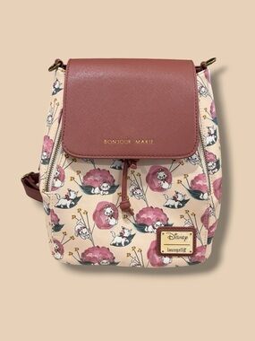 Bonjour Marie Floral Mini Backpack - Loungefly Disney